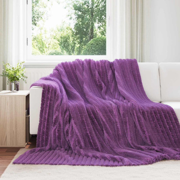 Heittopäällys 6 kpl Violetti 240 x 220 cm 8.76 kg Fleese