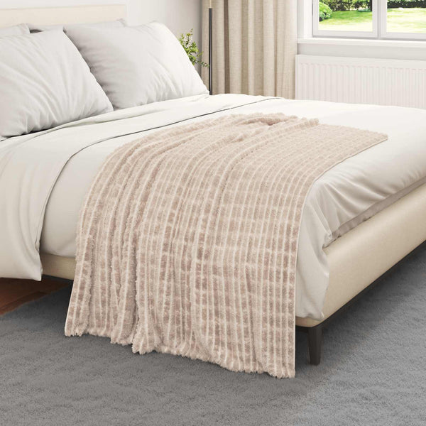 Heittoviltti Beige 150 x 130 cm 0.5 kg Fleese