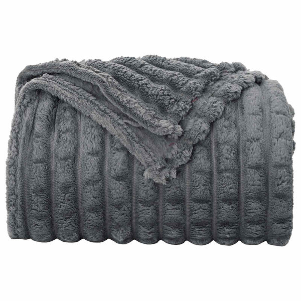 Heittoviltti Tumma harmaa 150 x 130 cm 0.51 kg Fleese