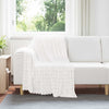 Heittoviltti Valkoinen 150 x 130 cm 0.5 kg Fleese