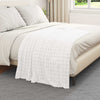 Heittoviltti Valkoinen 150 x 130 cm 0.5 kg Fleese