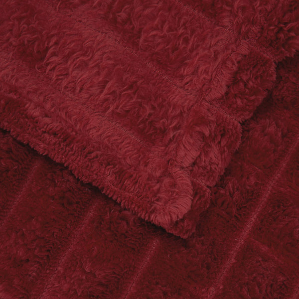 Heittoviltti Bordeaux punainen 150 x 130 cm 0.5 kg Fleese