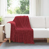 Heittoviltti Bordeaux punainen 150 x 130 cm 0.5 kg Fleese