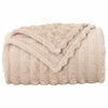 Heittopäällys 6 kpl Beige 200 x 150 cm 4.5 kg Fleese