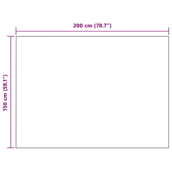 Heittopäällys 6 kpl Harmaa 200 x 150 cm 4.5 kg Fleese