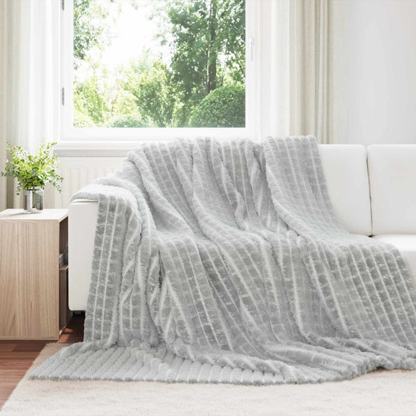 Heittopäällys 6 kpl Harmaa 270 x 240 cm 9.93 kg Fleese