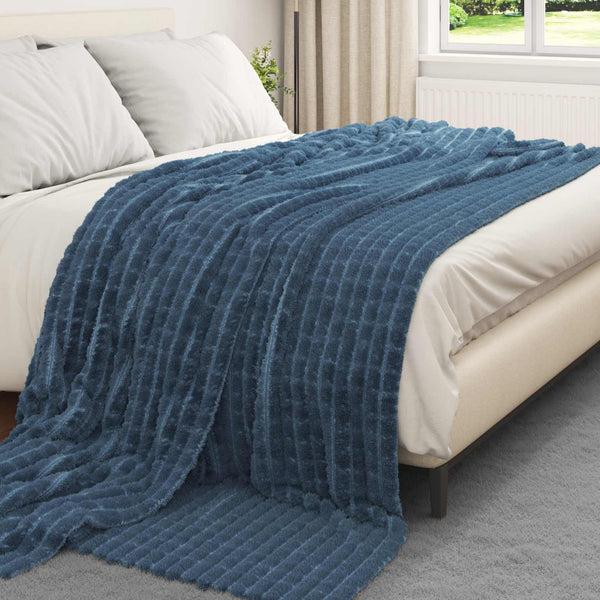 Heittopäällys 6 kpl Laivastonsininen 240 x 220 cm 9.37 kg