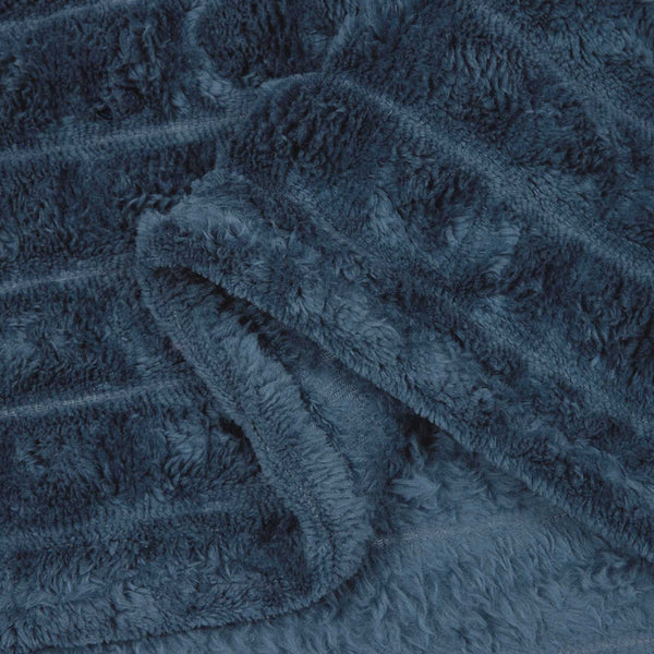 Heittopäällys 6 kpl Laivastonsininen 270 x 240 cm 9.6 kg Fleese