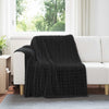 Heittopäällys 6 kpl Musta 200 x 150 cm 4.5 kg Fleese