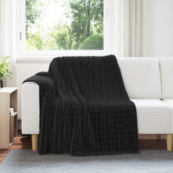 Heittopäällys 6 kpl Musta 200 x 150 cm 4.5 kg Fleese