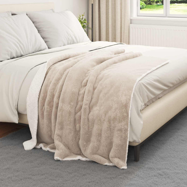 Heittopeitto Beige 130 x 150 cm 1 kg Fleese
