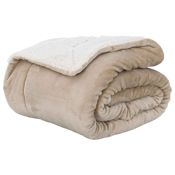 Heittopeitto Beige 130 x 150 cm 1 kg Fleese