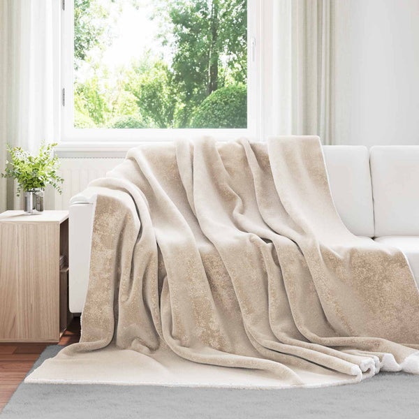 Heittopeitto Beige 240 x 270 cm 3.17 kg Fleese