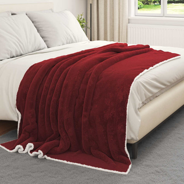 Heittopeitto Bordeaux punainen 5FT King Size 1.64 kg Fleese
