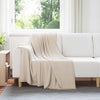 Heittopäällys 6 kpl Beige 170 x 130 cm 1.86 kg Fleese