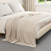 Heittopäällys 6 kpl Beige 200 x 150 cm 2.61 kg Fleese