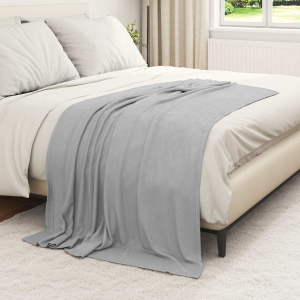 Heittopäällys 6 kpl Harmaa 170 x 130 cm 1.86 kg Fleese