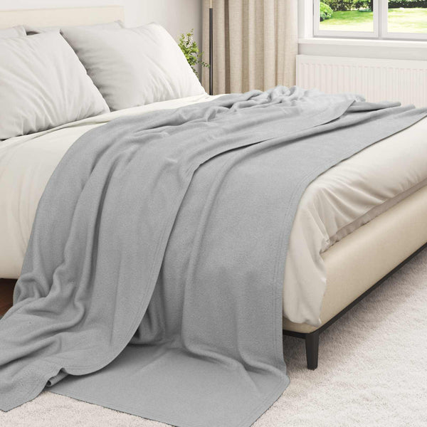 Heittopäällys 6 kpl Harmaa 270 x 240 cm 5.44 kg Fleese