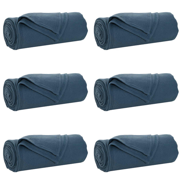 Heittopäällys 6 kpl Laivastonsininen 270 x 240 cm 5.38 kg