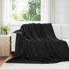 Heittopäällys 6 kpl Musta 240 x 220 cm 4.28 kg Fleese