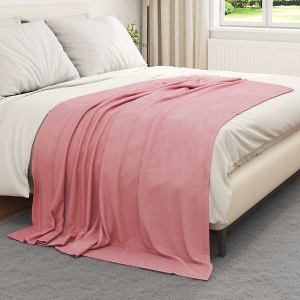 Heittopäällys 6 kpl Vaaleanpunainen 200 x 150 cm 2.52 kg Fleese