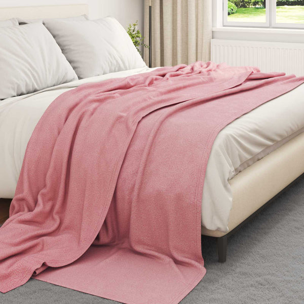 Heittopäällys 6 kpl Vaaleanpunainen 270 x 240 cm 5.44 kg Fleese