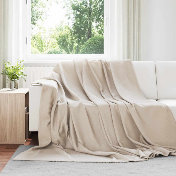 Heittopäällys 24 kpl Beige 270 x 240 cm 21.77 kg Fleese