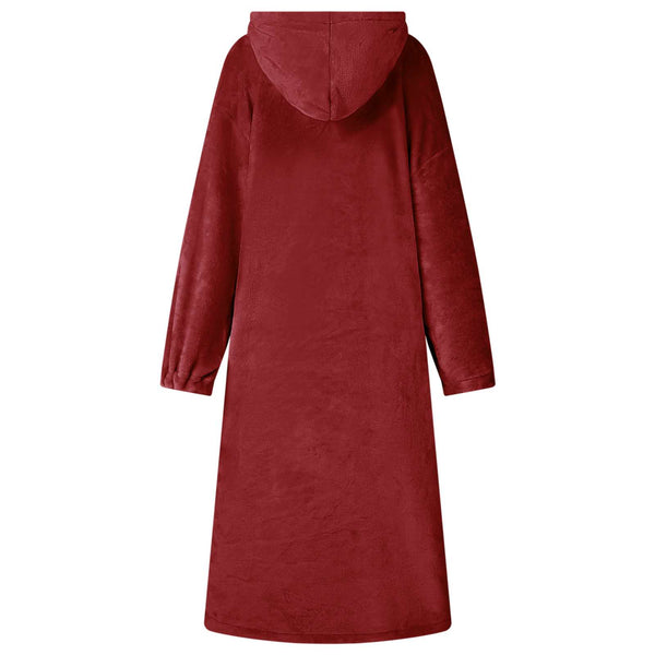 Viltti-huppari Bordeaux punainen L Flanelli