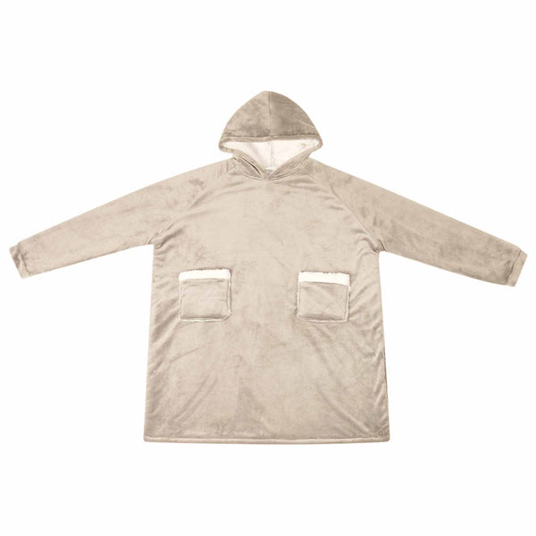 Viltti-huppari Beige M Fleece ja flanelli