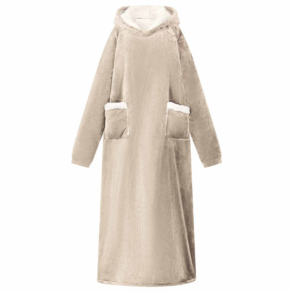 Viltti-huppari Beige M Fleece ja flanelli