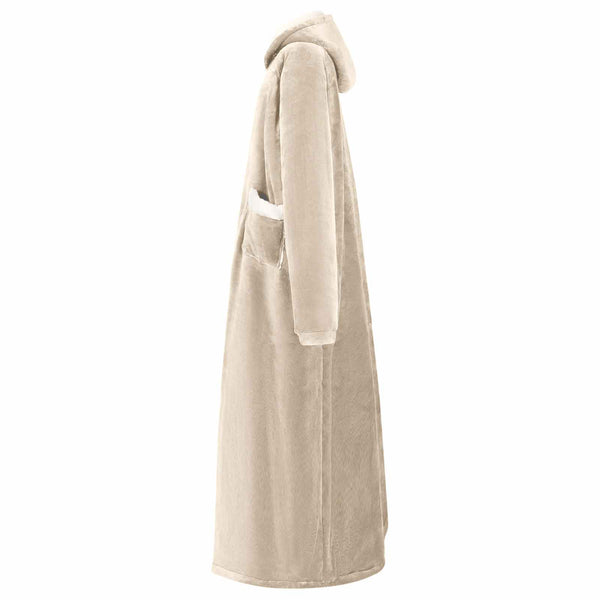 Viltti-huppari Beige M Fleece ja flanelli