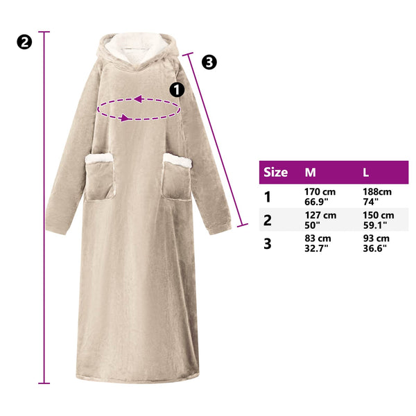 Viltti-huppari Beige L Fleece ja flanelli