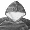 Viltti-huppari Tumma harmaa M Fleece ja flanelli