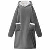 Viltti-huppari Tumma harmaa M Fleece ja flanelli