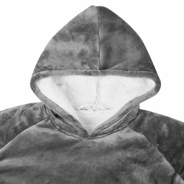 Viltti-huppari Tumma harmaa L Fleece ja flanelli