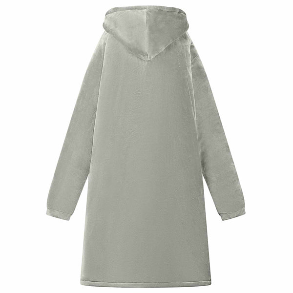 Viltti-huppari Harmaa L Fleece ja flanelli