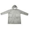 Viltti-huppari Harmaa L Fleece ja flanelli