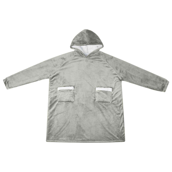 Viltti-huppari Harmaa L Fleece ja flanelli