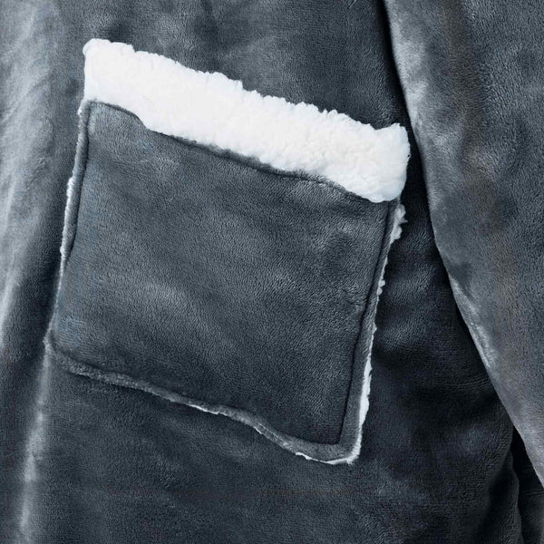 Viltti-huppari Laivastonsininen L Fleece ja flanelli