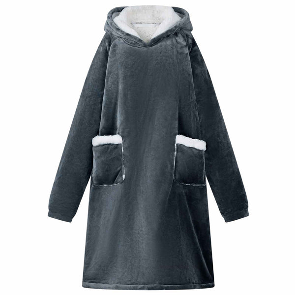 Viltti-huppari Laivastonsininen L Fleece ja flanelli