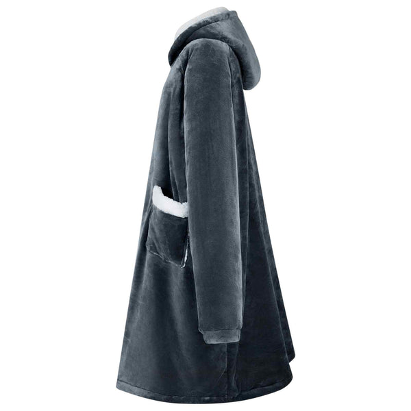 Viltti-huppari Laivastonsininen L Fleece ja flanelli