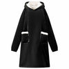 Viltti-huppari Musta M Fleece ja flanelli