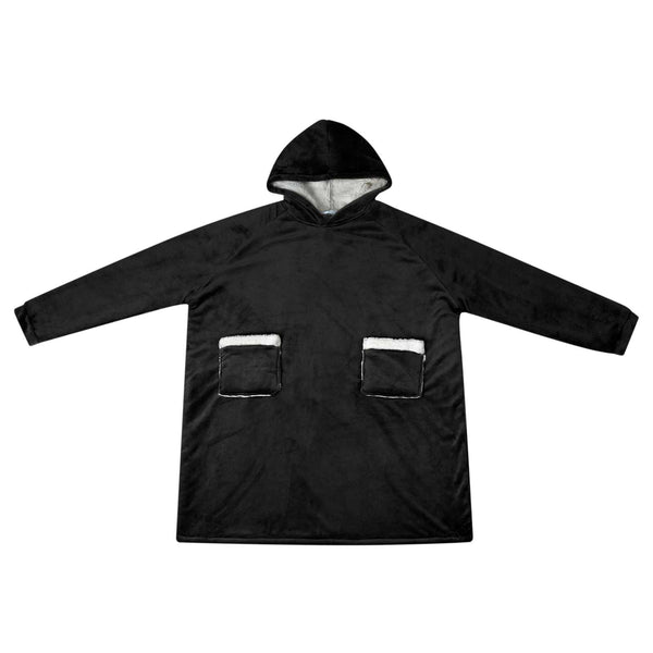 Viltti-huppari Musta M Fleece ja flanelli