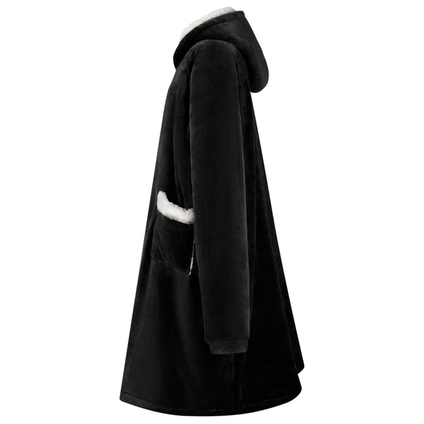 Viltti-huppari Musta M Fleece ja flanelli