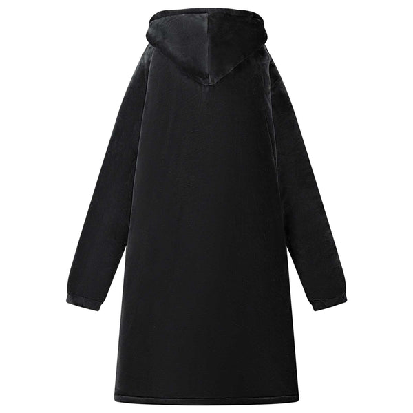 Viltti-huppari Musta L Fleece ja flanelli