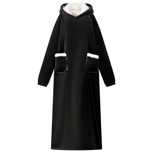 Viltti-huppari Musta M Fleece ja flanelli