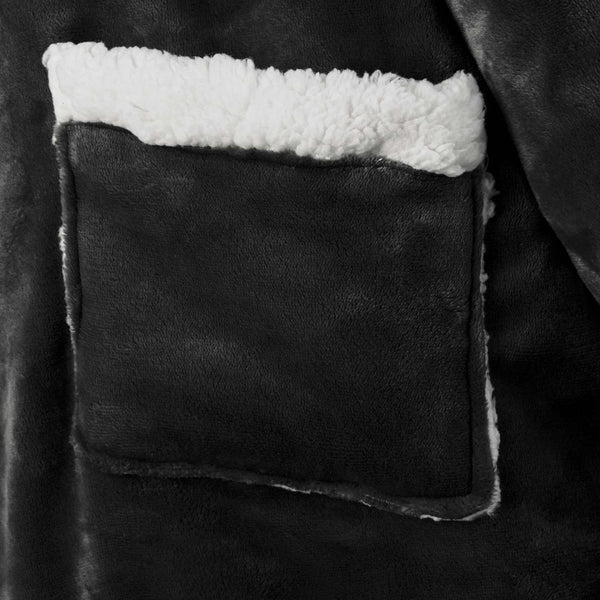 Viltti-huppari Musta L Fleece ja flanelli