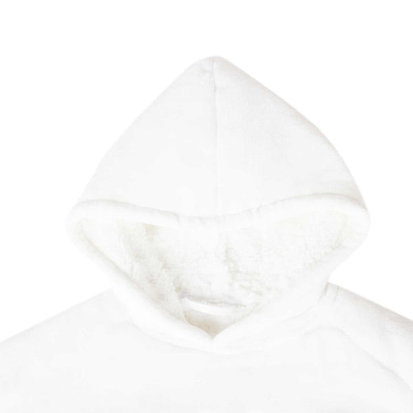 Viltti-huppari Valkoinen M Fleece ja flanelli