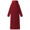 Viltti-huppari Bordeaux punainen M Fleece ja flanelli