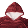 Viltti-huppari Bordeaux punainen L Fleece ja flanelli